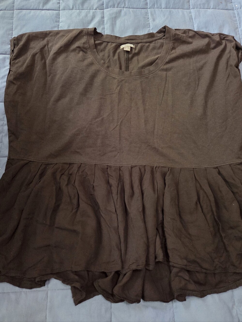 Falls Creek T Shirt With Ruffle Hem Sixe 3X